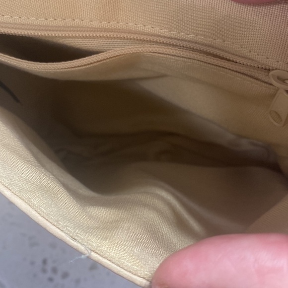 Fossil Crossbody Leather flap EUC light distressed leather Tan/Cream  7" SIze - Picture 5 of 9